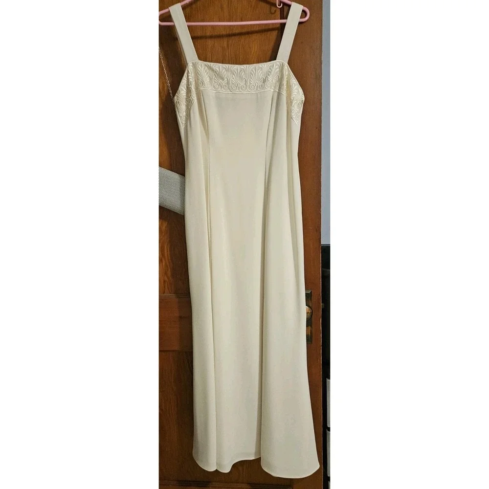 Ursula‎ of Switzerland Ivory Long Dress & Jacket Mother Of The Bride Size 4 USA